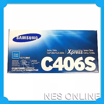 Samsung CLT-C406S Original CYAN Toner->CLP365W CLX3305 SL-C410W/C460FW PN:ST986A • $87.95